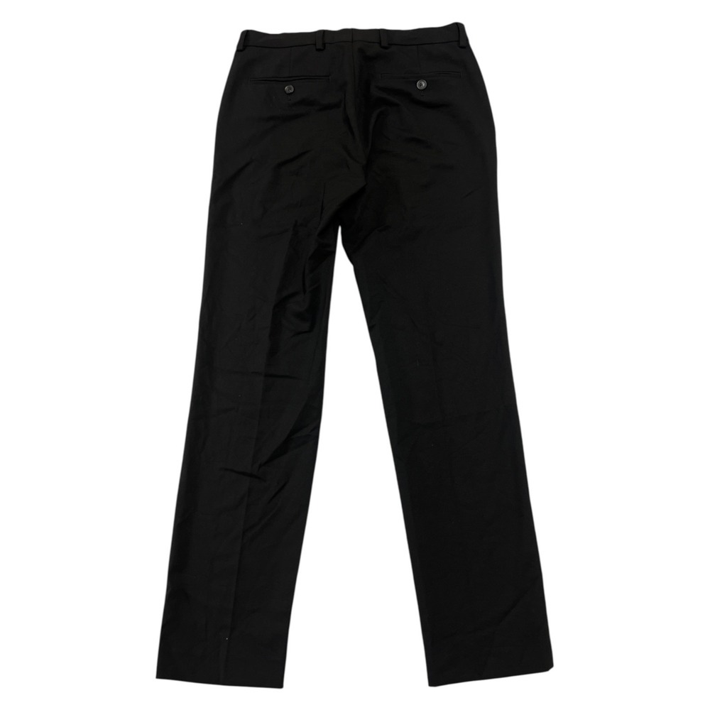 Ben Sherman The Original Men's Flat Front Dress Suit Pants 30x30 Black Stretch - Picture 2 of 7